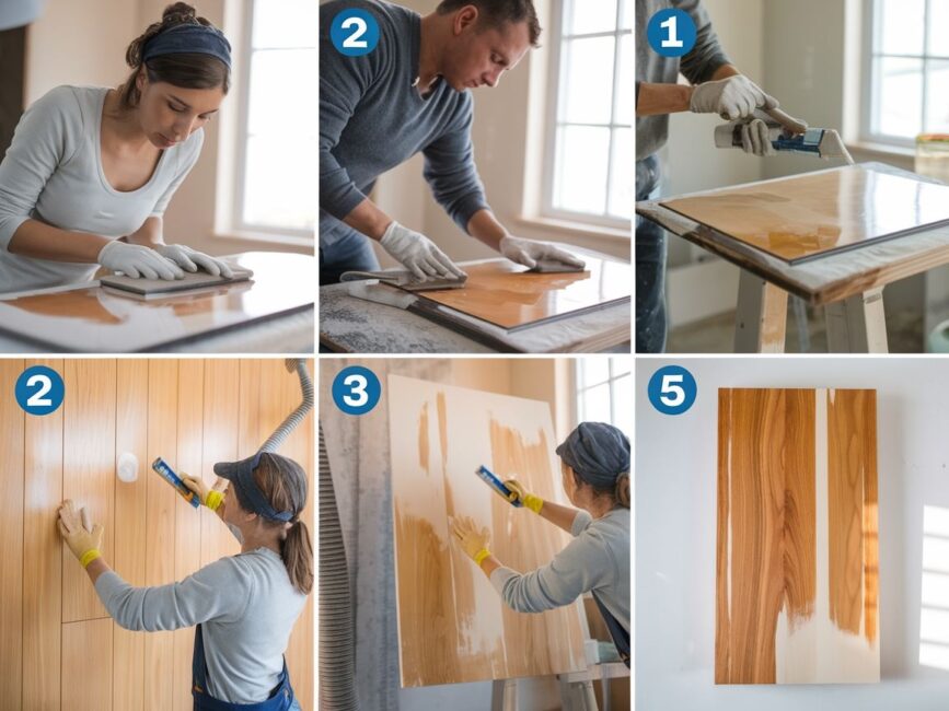 Szykowanie boazerii do lakierowania